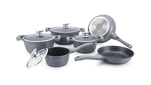Bateria de cocina color plata