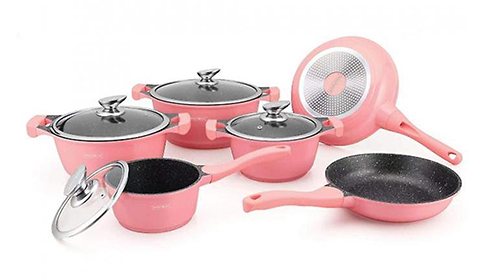Bateria de cocina color plata