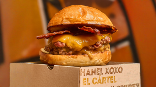 Menú de hamburguesa gourmet en Nervión