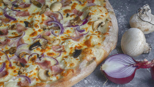 Menú de pizza para dos